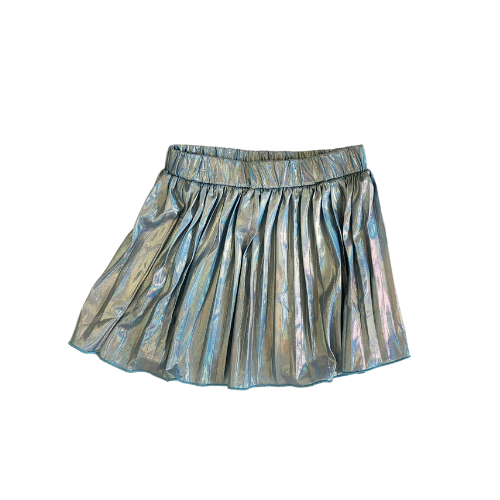 Metallic Blue Skirt