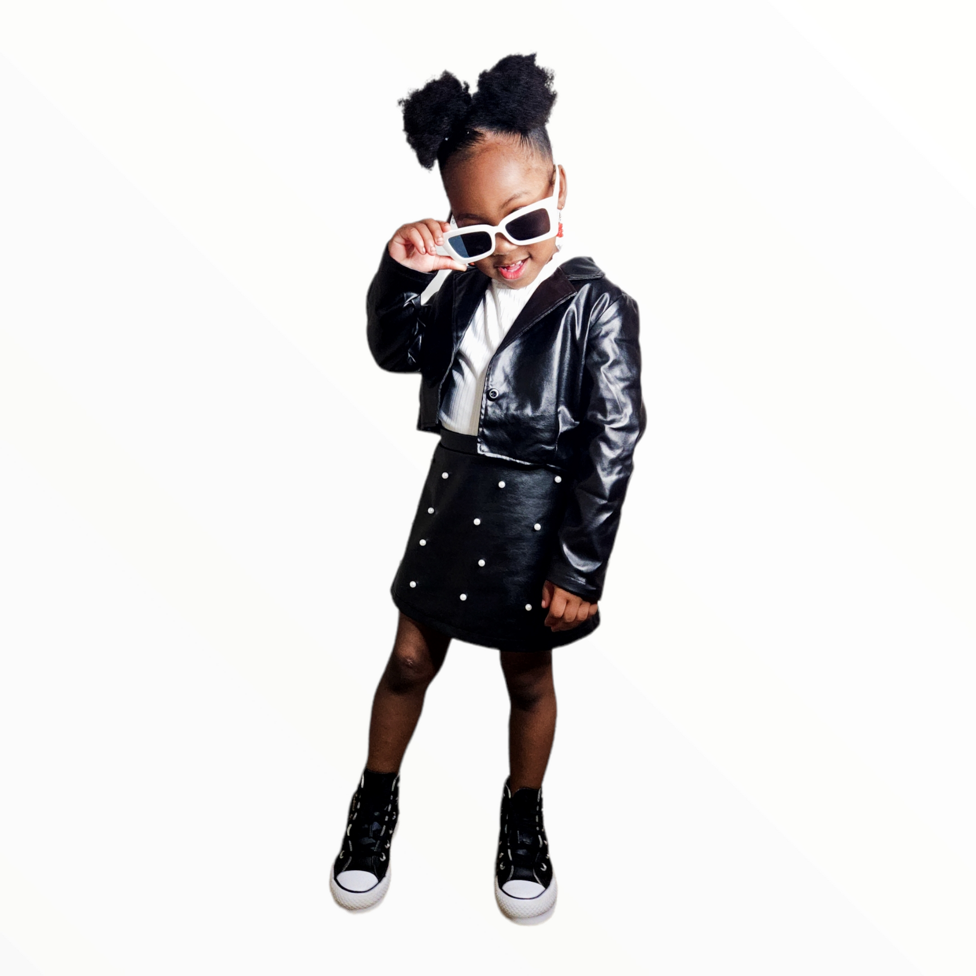 Beaded Leather Skirt - LNDKIDS