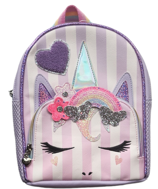 Purple Unicorn Heart Backpack - LNDKIDS