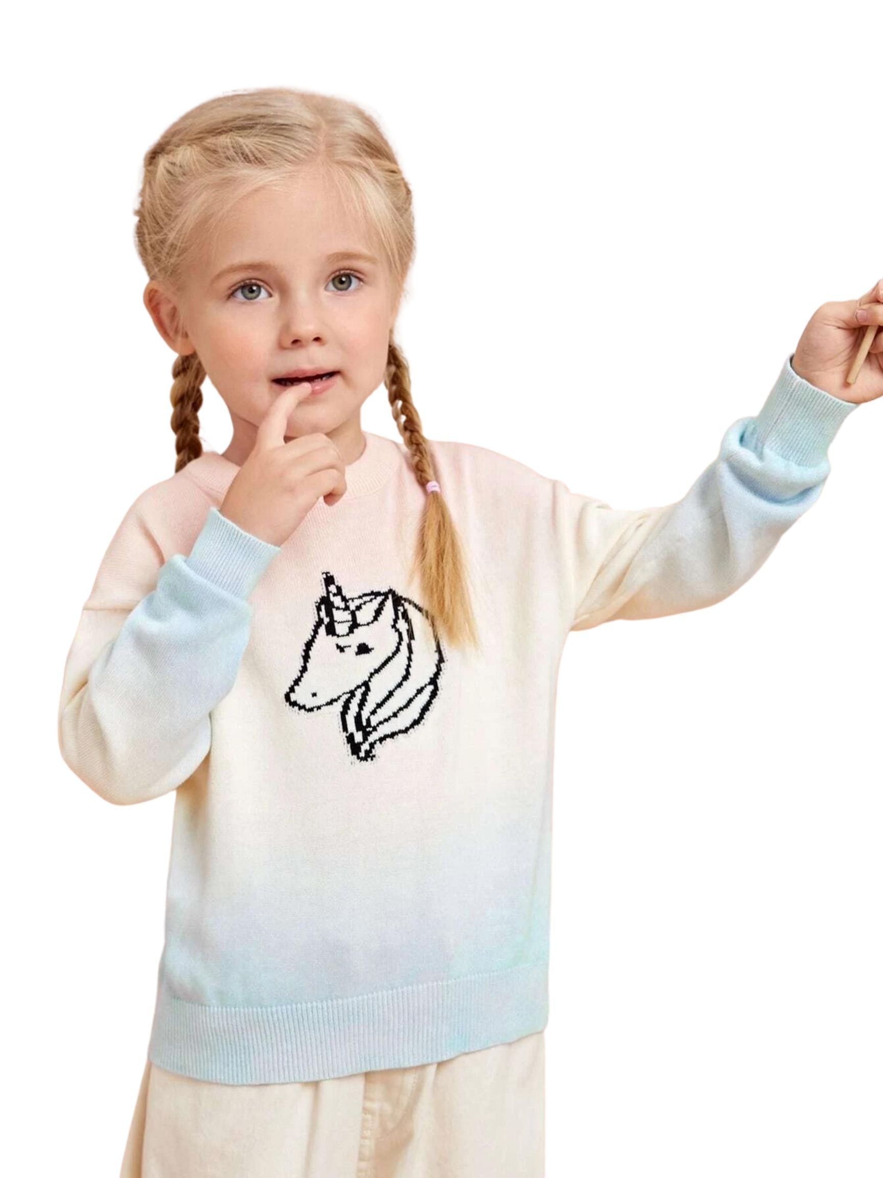 Unicorn Pattern Sweater - LNDKIDS