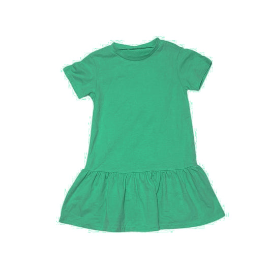 Ruffle Hem Dress - Green - LNDKIDS